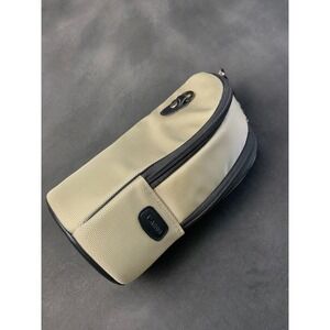 Canon LZ1326 Lens Case Tan Black Padded Soft Pouch Bag 10x4.5 Zip Telephoto Case